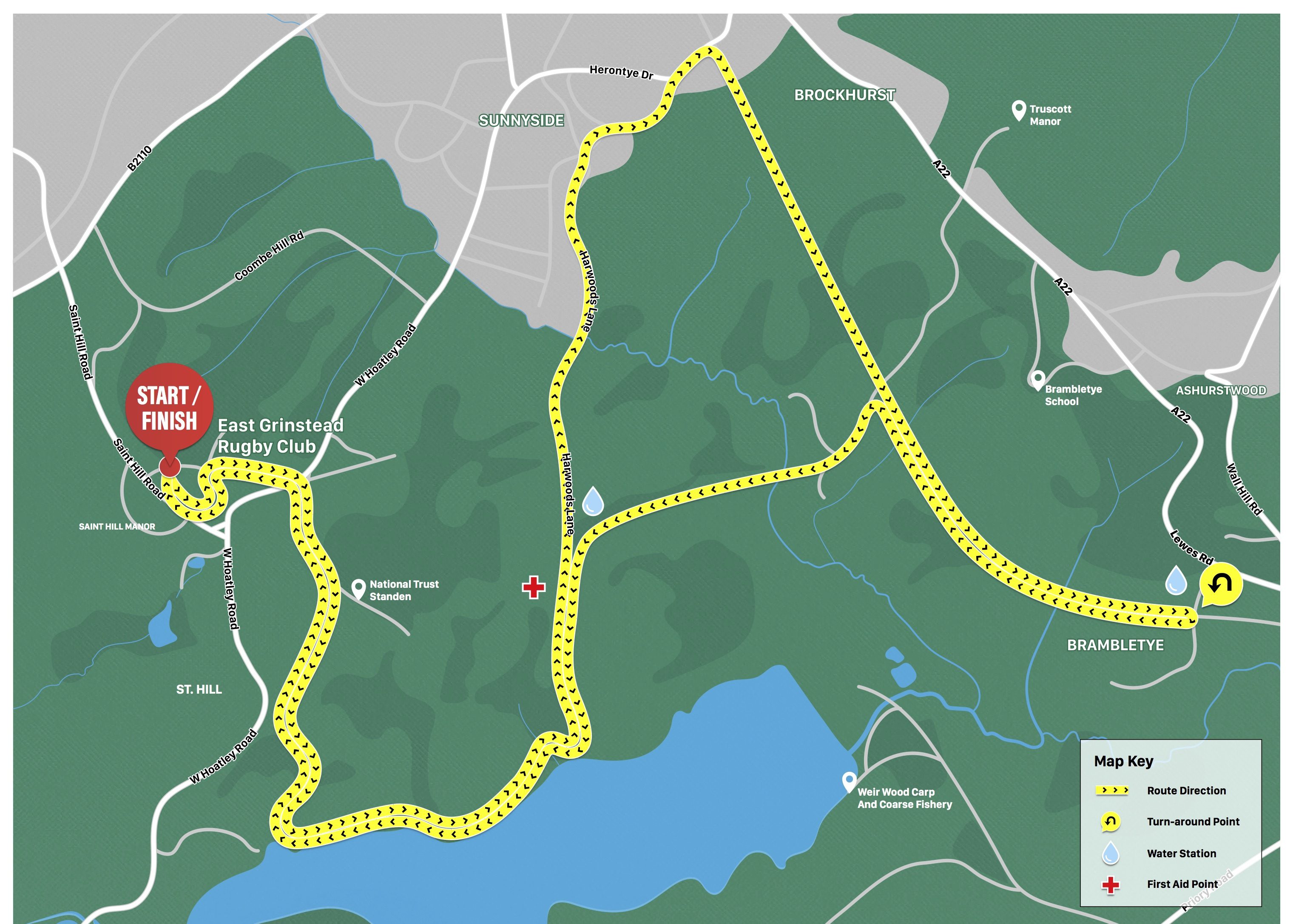 East Grinstead 10 Mile Mid Sussex Marathon Weekend 2021